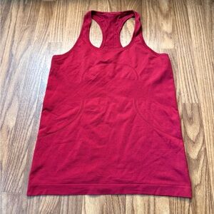 Lululemon size 10 Women's Red Racerback Tank Top